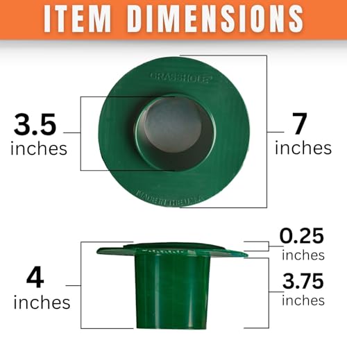 GRASSHOLE Sprinkler Head Guard Protector - Prevents Damage from Mowers & Trimmers - 5 Pack - Plastic - size: 5 Pack