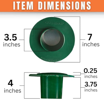 GRASSHOLE Sprinkler Head Guard - Donut-Style Protector Prevents Mower Damage - 1 Pack - Plastic - size: 1 Pack