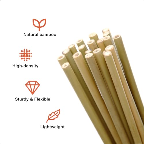 COLOtime Bamboo Stakes 4FT Garden Stakes Plant Stakes for Indoor and Outdoor Climbing Plants Poles Sticks Support Tomatoes Eggplants Beans 25 Pack - size: 4ft, 25 Pack
