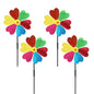 Garden Wind Spinners for Outdoor, Decorative Pinwheel Bee Butterfly Ladybug Windmill Whims (Sparkly-2) - size: Sparkly-2