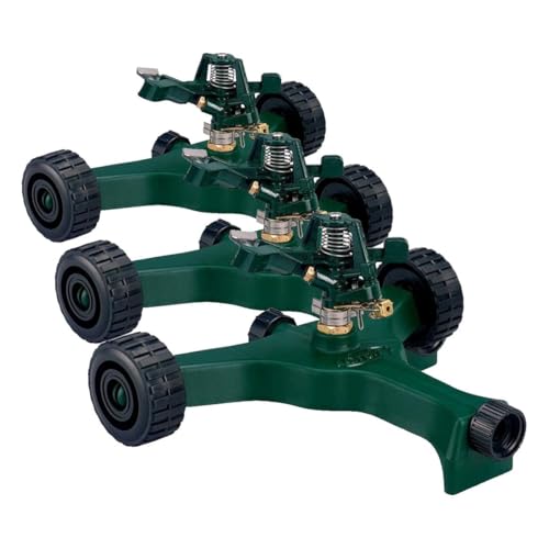 Orbit 58148 Lawn and Garden 1/2-Inch Zinc Impact Sprinkler with Metal Wheel Base (Pack of 3) - size: No Size (Pack of 3)