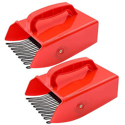 2 Pack Berry Pickers, with Metallic Comb and Ergonomic Handle - color: 2 pack