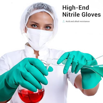 ThxToms Chemical Resistant Nitrile Gloves, Latex Rubber Free, 1 Pair, XL - size: X-Large (Pack of 1)