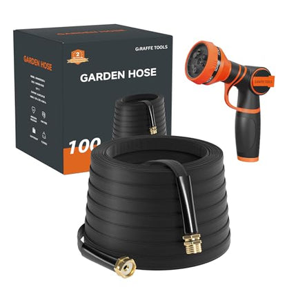 Giraffe Tools Garden Hose 100FT Lightweight Lay Flat Water Hose - size: 100FT