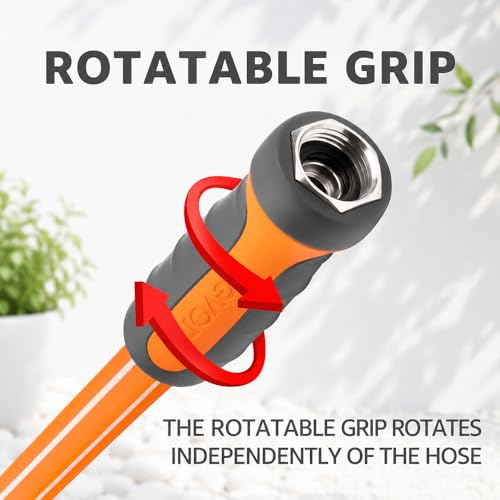 FEVONE Heavy Duty Garden Hose 35 ft, Hybrid Polymer Water Hose - size: 35' (feet)