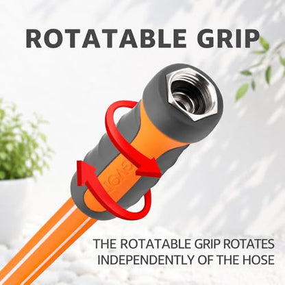 FEVONE Heavy Duty Garden Hose 55 ft, Hybrid Polymer Water Hose - size: 55' (feet)