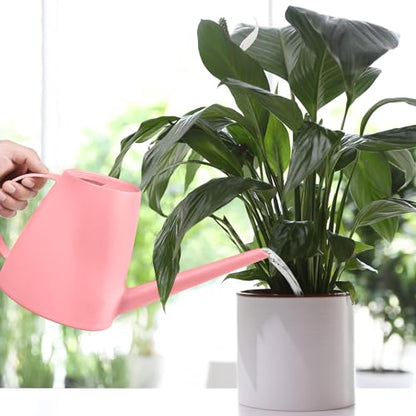 Plastic Watering Can for Home Plant Garden 1/2 Gallon Pink - color: Pink