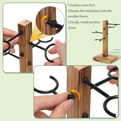 Plant Terrarium Propagation Stations with Wooden Stand - color: Color-01