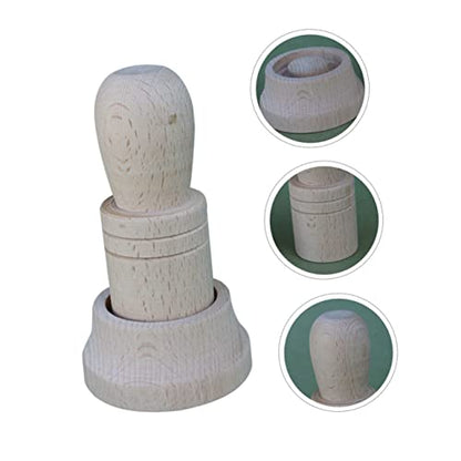 HOMSFOU Wooden Paper Pot Maker Set 2 pcs Seed Pot Maker for Nursery Seedlings Newspaper Tool for Gardening Compact Paper Making Tool for Plant Starter