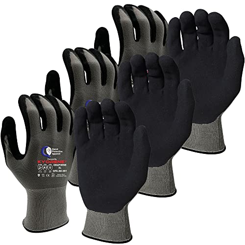 Quest Cut Resistant Work Gloves, ANSI A1, X-Large, Pack of 3 - size: X-Large