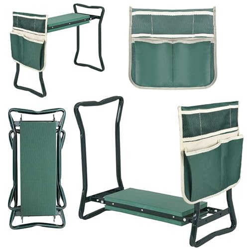 findmall Garden Kneeler and Seat Folding Gardening Stool Multifunctional Gardens Kneeling Bench for Kneelings and Sitting
