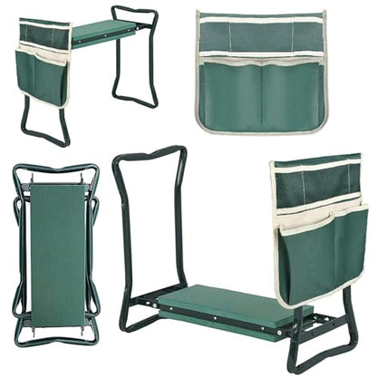 findmall Garden Kneeler and Seat Folding Gardening Stool Multifunctional Gardens Kneeling Bench for Kneelings and Sitting