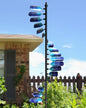 Wind Spinners Outdoor, 93" Large Metal Wind Spinners for Yard and Garden, Kinetic Wind Sculptures & Spinners with Stake, Windmill for Yard Art Decor (Peacock Spiral)