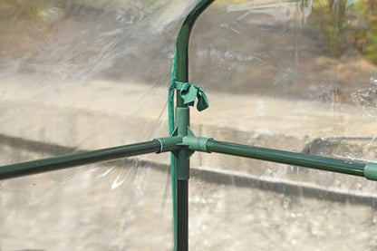 Miracle-Gro Walk-in Greenhouse, Removable Shelves, Transparent, 4'8"x29" - size: 4'8" x 29" x 6'5" - Translucent