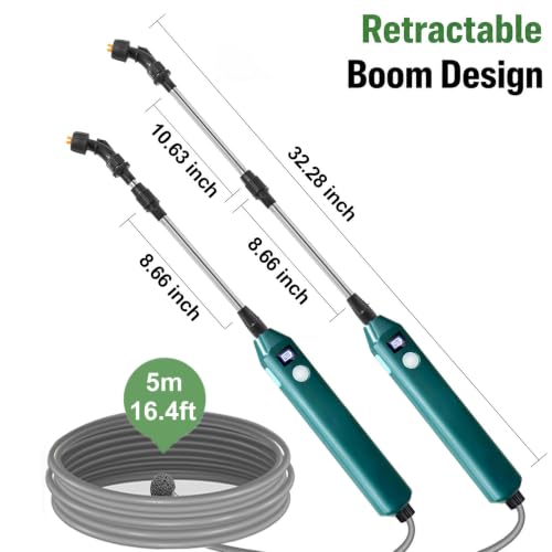 Battery Powered Sprayer Wand, 32" Electric Weed Sprayer Telescopic Wand