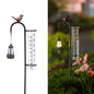 Hummingbird Rain Gauge Outdoor, Solar Rain Gauges - color: Street-Lamp