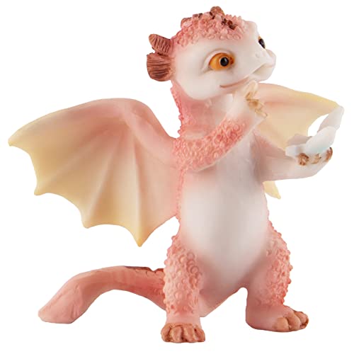 Dragon Statue Mini Figurine, Resin Home Decor, Cute Ornaments, Lucky Animal Garden Statue for Micro Landscape (Butterfly and Dragon) - color: Butterfly