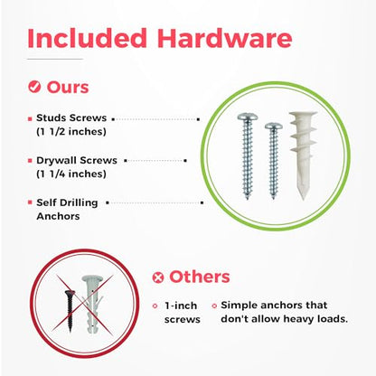TIDYME Garage Tool Organizer Wall Mount, 96", 6 Racks 12 Hooks, 600 lbs - size: 96" Carbon Steel with 6 Racks & 12 Hooks