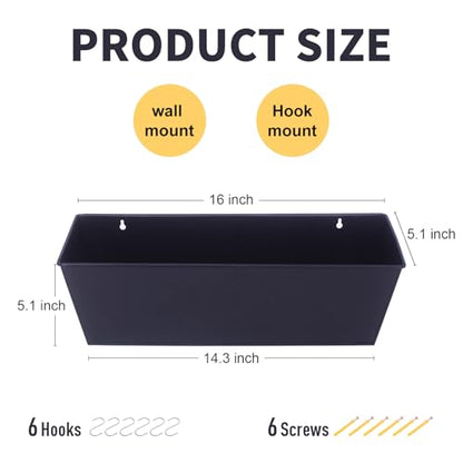 16 Inch Wall Hanging Planters for Outdoor Plants 3PCS