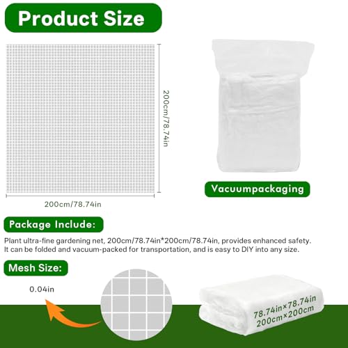 Fruit Tree Netting (Fruit Tree net a) 2-Pack 6.56ft – White - color: Fruit Tree Net,2 Pack