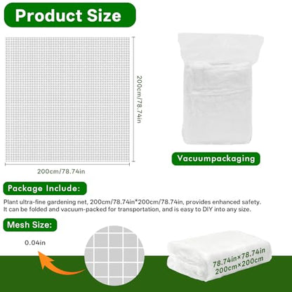 Fruit Tree Netting (Fruit Tree net a) 2-Pack 6.56ft – White - color: Fruit Tree Net,2 Pack
