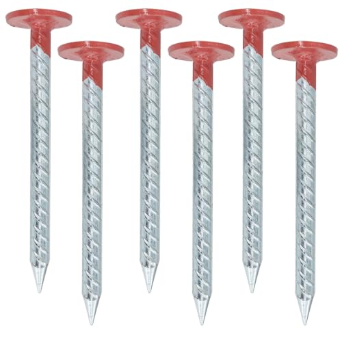 6 inches, Measuring Stake Boundary Marking, Low Profile, high Visibility Orange, Suitable for Garden Lawn Landscape Edge Weeding barriers Boundary Marker Post(24 pcs) - color: bright orange
