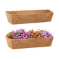 Legigo 2 Pack Rectangle Coco Liners for Planters- 24 Inch Window Box Liners - size: 24 Inch