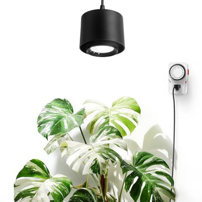 Barrina TR40 Hanging Plant Lights for Indoor Plant, 40W 5000K Full Spectrum - color: 5000K-Black