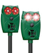 2 Pack Solar Ultrasonic Animal Repeller with Motion Sensor, Deer Repellent Devices with LED Light, Waterproof Cat Repellent Outdoor