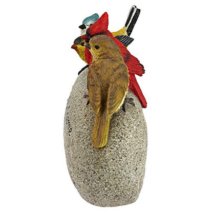Design Toscano Birdy Welcome Garden Stone Statue: Medium - size: Medium