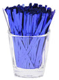 Mini Skater 800pcs 4" Metallic Twist Ties (Blue) - color: Blue