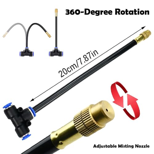 50ft Drip Irrigation System with 18pcs Misting Sprinkler Kit