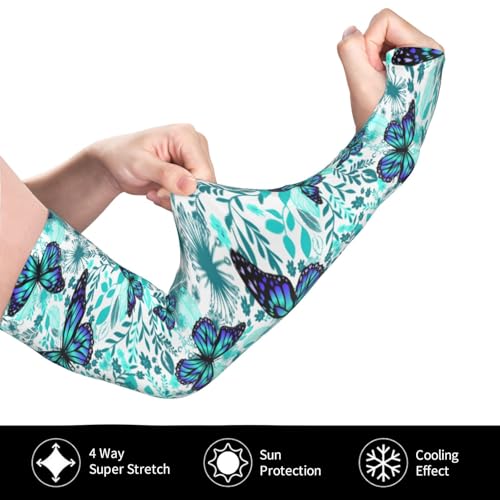 Women Sun Protection Thorn Proof Cooling Sleeves Sports Outdoors - color: Black32