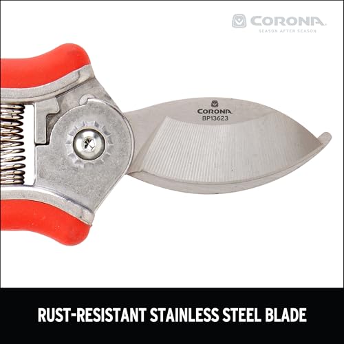 Corona BP 13623 Yard Essentials Houseplant Pruners, Red - size: Houseplant Pruners