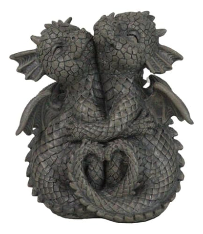 Ebros Whimsical Romantic Valentines Small Baby Garden Dragons Cuddling Tight Statue 5.25" Tall Dragon Fantasy Decor - color: 5.25"tall Cuddling Small Baby Dragon Valentine