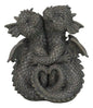 Ebros Whimsical Romantic Valentines Small Baby Garden Dragons Cuddling Tight Statue 5.25" Tall Dragon Fantasy Decor - color: 5.25"tall Cuddling Small Baby Dragon Valentine