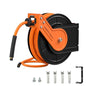 Giraffe Tools Retractable Air Hose Reel 50ft with Swivel Bracket 3/8" - size: 50ft