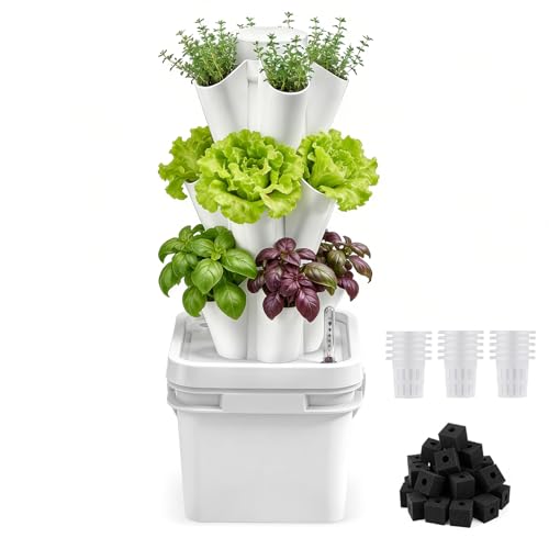 BAOSHISHAN 18 Pods 3 Tier Hydroponics Growing Tower for Kitchen Countertop