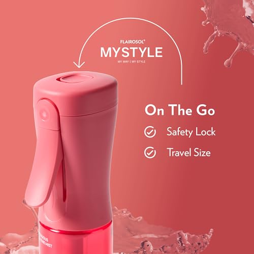 FLAIROSOL MyStyle Travel Continuous Spray Bottle, 3.04oz/90ml, Pink - color: Pink, style: 1 Pack