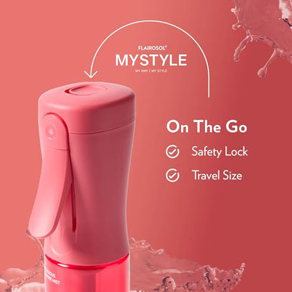 FLAIROSOL MyStyle Travel Continuous Spray Bottle, 3.04oz/90ml, Pink - color: Pink, style: 1 Pack