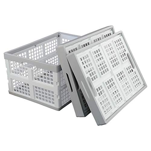Vababa 28 L Plastic Collapsible Storage Bins, Set of 3 - size: 28 L