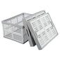Vababa 28 L Plastic Collapsible Storage Bins, Set of 3 - size: 28 L