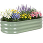 Galvanized Raised Garden Bed Outdoor, 4x2x1FT Planter Box, PeaGreen - color: Pea Green, size: 4x2x1ft (1 PC)