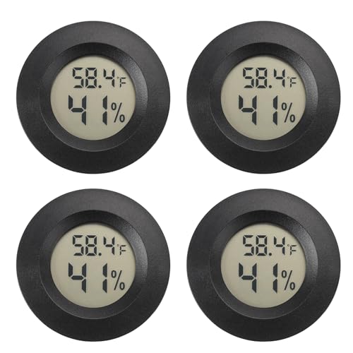 Serundo Auto Digital Hygrometer Thermometer Indoor/Outdoor Hygrometer 4PC