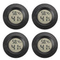 Serundo Auto Digital Hygrometer Thermometer Indoor/Outdoor Hygrometer 4PC