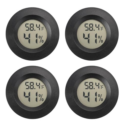 Serundo Auto Digital Hygrometer Thermometer Indoor/Outdoor Hygrometer 4PC