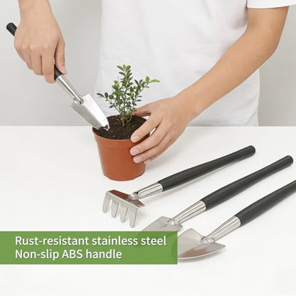 Gute 30Pcs Mini Succulent Tools Set,Plant Care Kit w/Repotting Mat