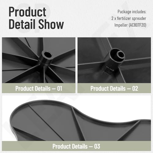 Fertilizer Spreader Impeller for Ri-ttenhouse Le-SCO Broadcast Spreaders