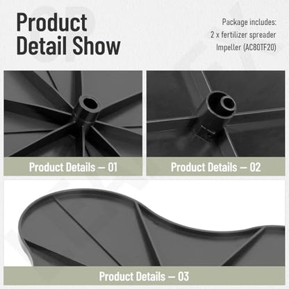 Fertilizer Spreader Impeller for Ri-ttenhouse Le-SCO Broadcast Spreaders
