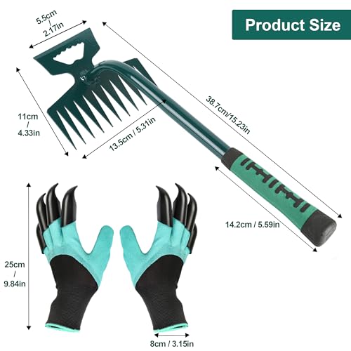 Weeding Artifact Uprooting Weeding Tool Claw Gloves Kit, 11-Tooth - color: 11-Tooth